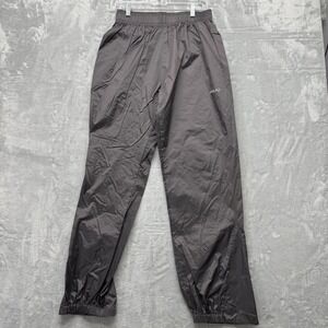 AGU Cycling Rain Pants Mens XS Gray Ripstop Overpants Elastic Waist
